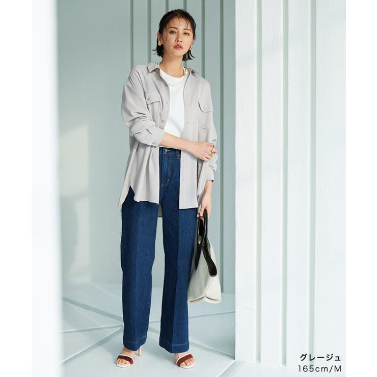 リネンライクシャツ シャツ リネンライク | Pierrot | 詳細画像41 