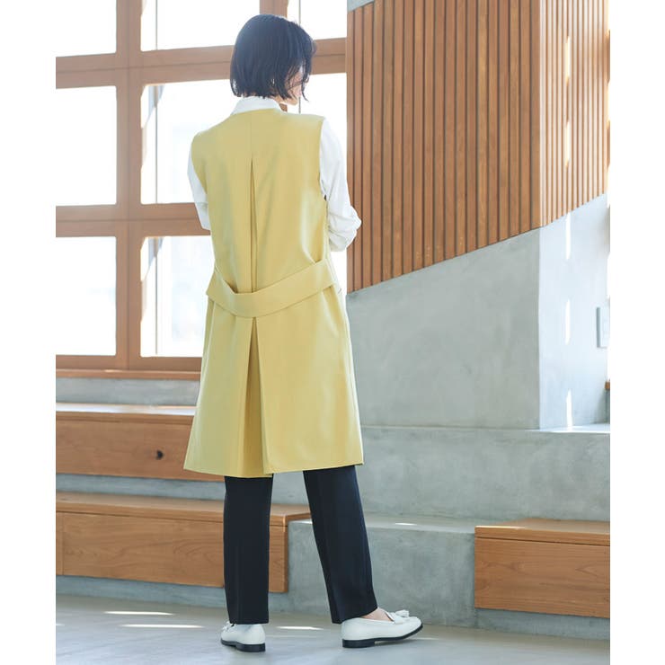 ノーカラージレ ジレ ロング | Pierrot | 詳細画像20 