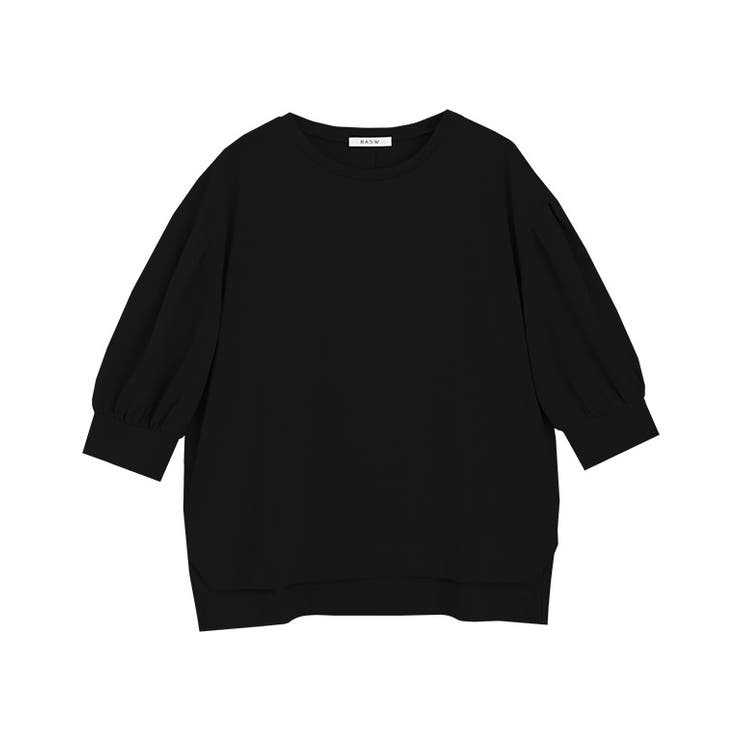 ブラック | GIZAボリュームスリーブTシャツ Tシャツ ボリューム袖 | Pierrot