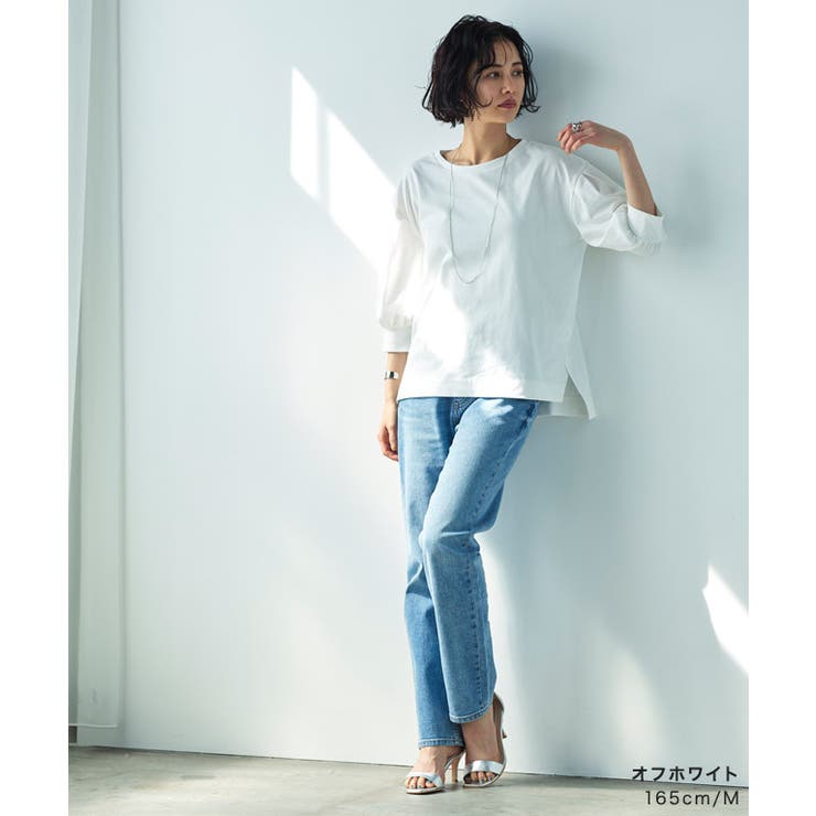 GIZAボリュームスリーブTシャツ Tシャツ ボリューム袖[品番