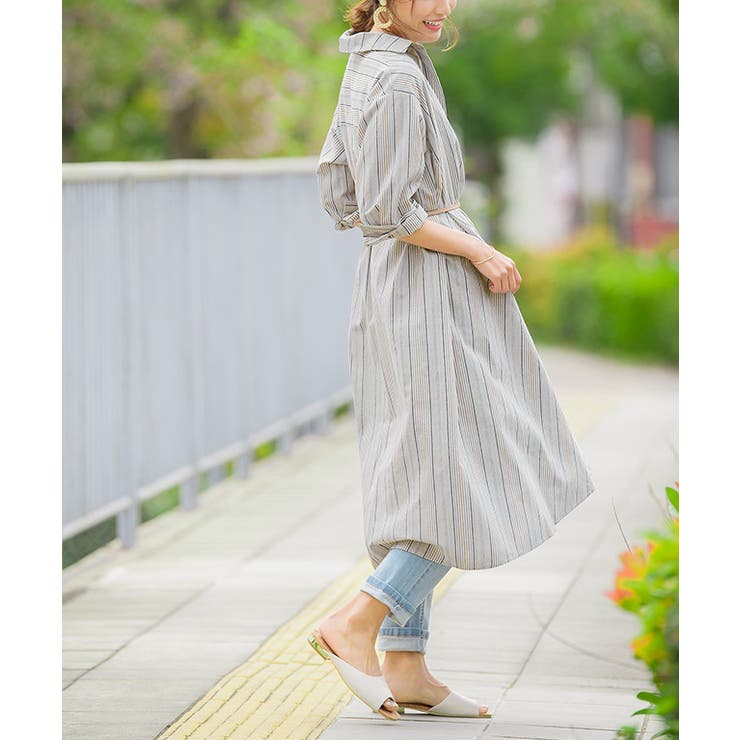 美品 ジャーナルスタンダード スキッパーシャツワンピース 洗える コットン 白 選べる4TYPE！スキッパー＆ベーシック半袖コットンロングシャツ