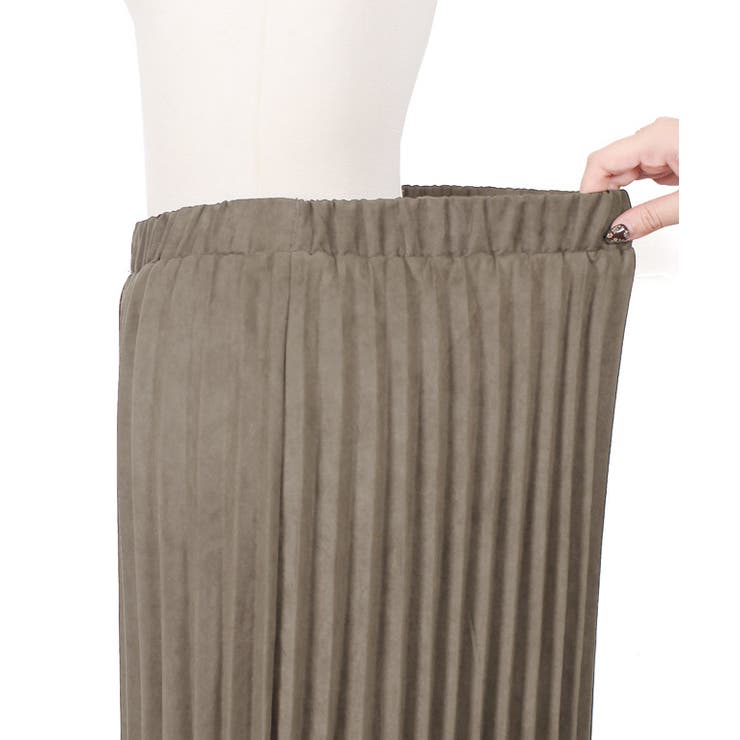 フェイクスエードプリーツスカート プリーツスカート ロングスカート | Pierrot | 詳細画像11 