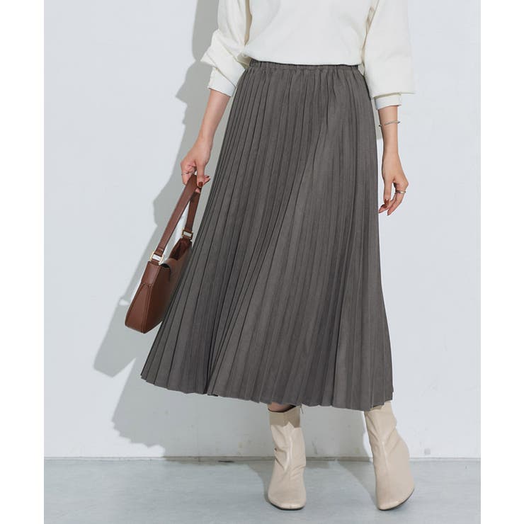 フェイクスエードプリーツスカート プリーツスカート ロングスカート | Pierrot | 詳細画像27 