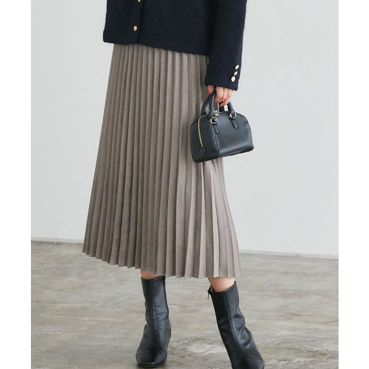 フェイクスエードプリーツスカート プリーツスカート ロングスカート | Pierrot | 詳細画像31 
