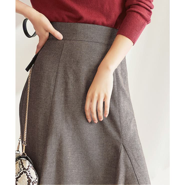 ヘムフレアマーメイドスカート SNIDEL ヘムフレアマーメイドスカート BLK 2サイズ