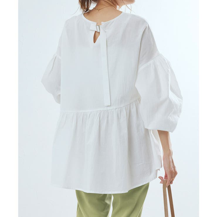 ギャザー切替ボリュームスリーブブラウス シャツ ブラウス | Pierrot | 詳細画像8 