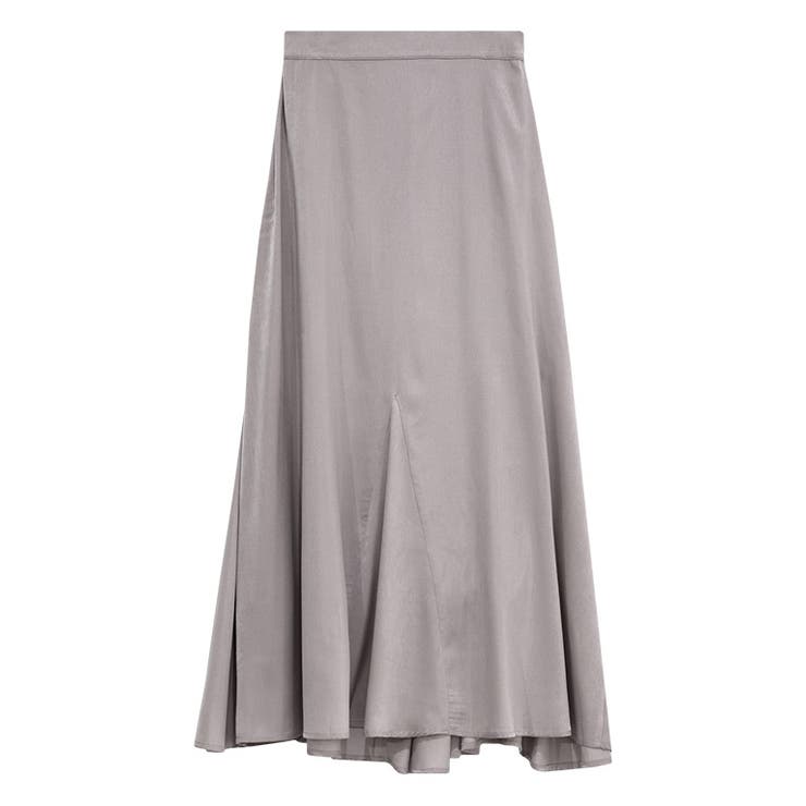 チャコールグレー | サテンマーメイドスカート スカート サテン | Pierrot