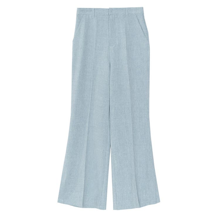 ブルー | リネンライクセミフレアパンツ パンツ フレアパンツ | Pierrot