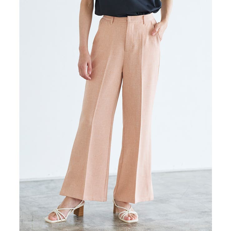 リネンライクセミフレアパンツ パンツ フレアパンツ | Pierrot | 詳細画像6 