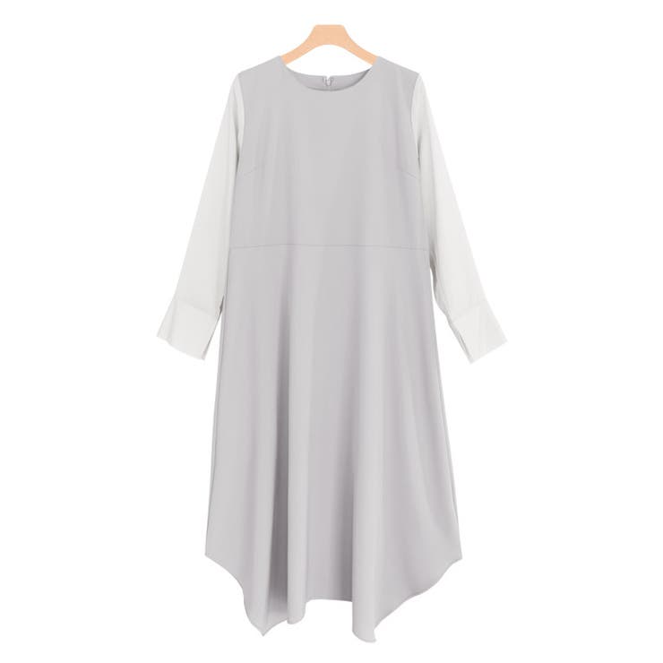 ライトグレー | シアードッキングイレヘムワンピース ワンピース ワンピ | Pierrot