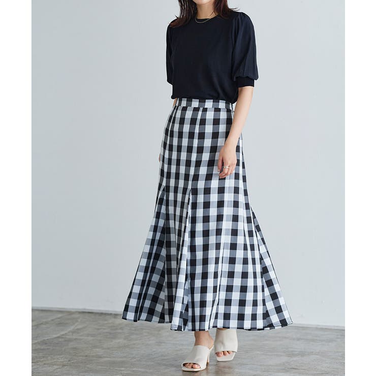 チェックマーメイドスカート スカート マーメイドスカート[品番