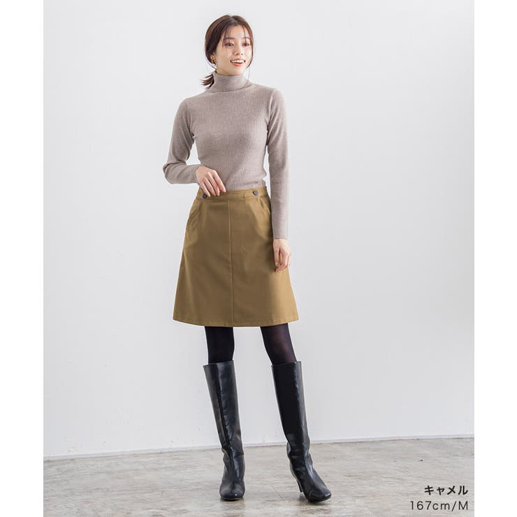 ウールタッチミニスカート スカート ミニスカート[品番