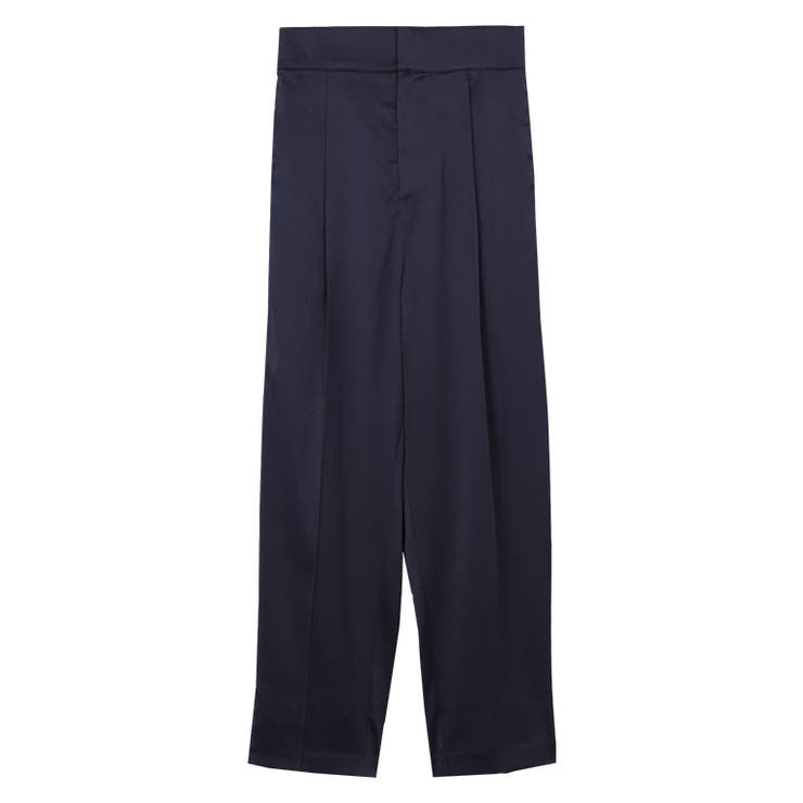 ダークネイビー | ［RASW］サテンタックテーパードパンツ パンツ サテン | Pierrot