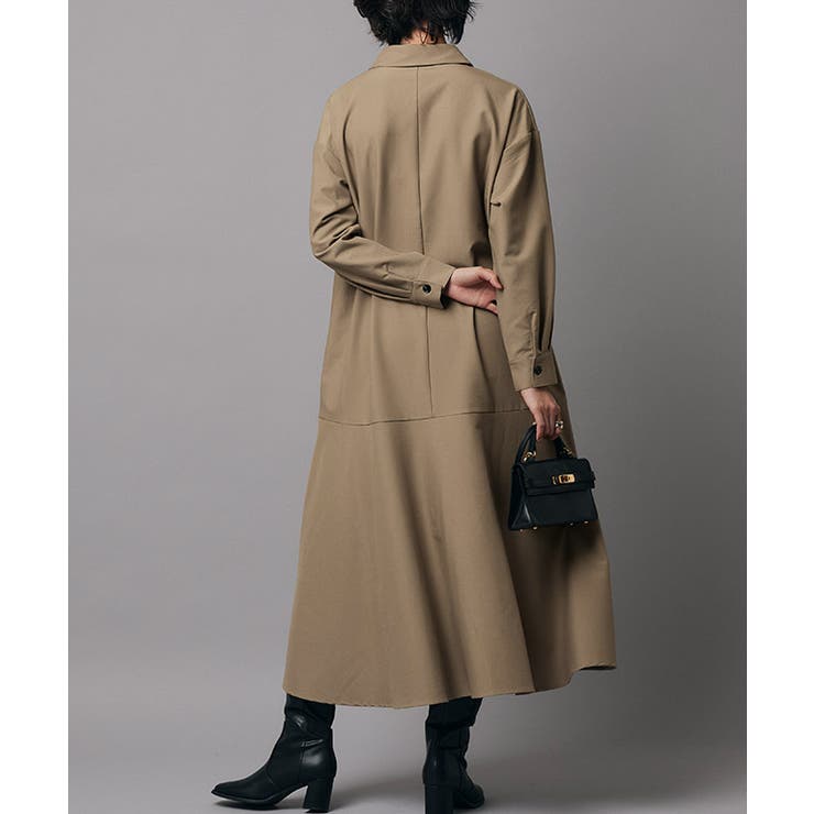 バックフレアシャツワンピース ワンピース シャツワンピース