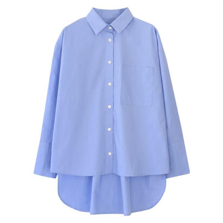 バックロングシャツ シャツ バックロング[品番：PRTW0004135