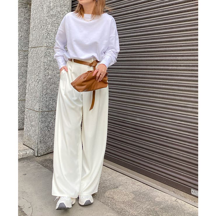 OFF-WHITE ロコ ウエストハント ストレトレック ハンツ ダブルタックドレープワイドパンツ パンツ ワイドパンツ[品番