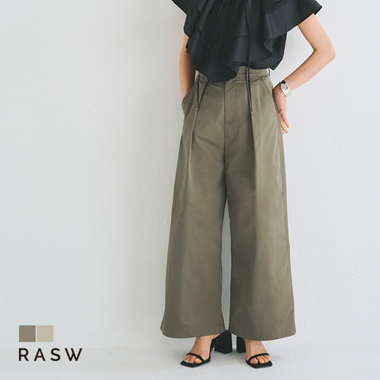 RASW] タックチノワイドパンツ 春 ピエロ[品番：PRTW0004098