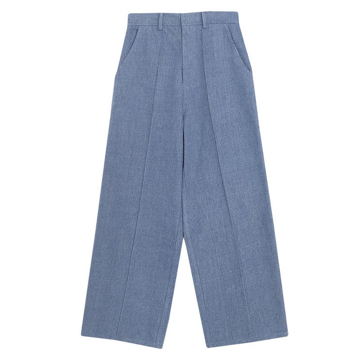 ピンタックスラックスデニムパンツ デニム パンツ[品番：PRTW0004200