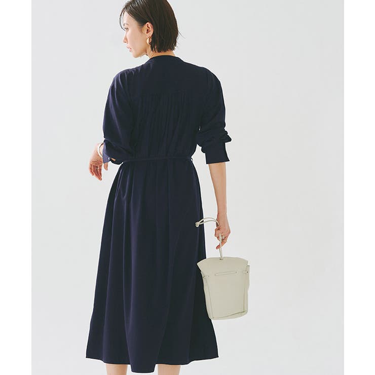 美品✨️シルク昆 とろみシャツワンピース ロングドレス ベルト金ボタン フレア kilakilastyle.com - お呼ばれワンピース ドレス ロング シャツ