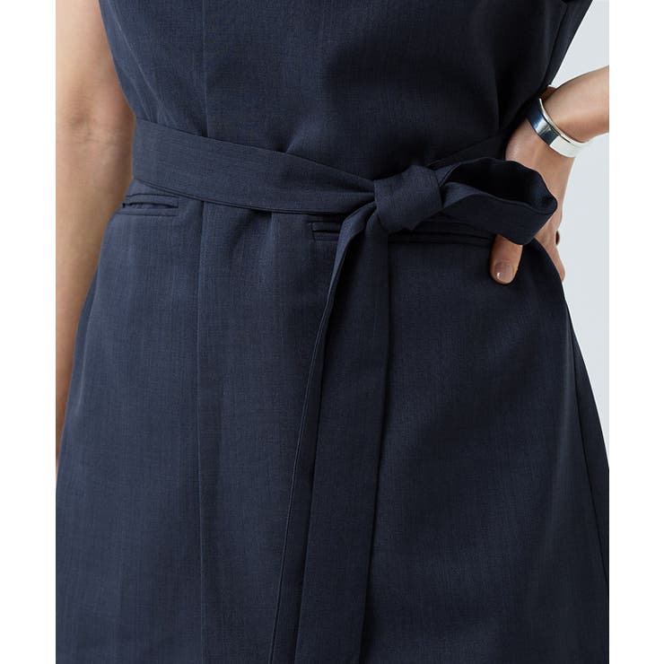 [RASW]リネンライクバックスリットジレ ジレ ベスト | Pierrot | 詳細画像6 