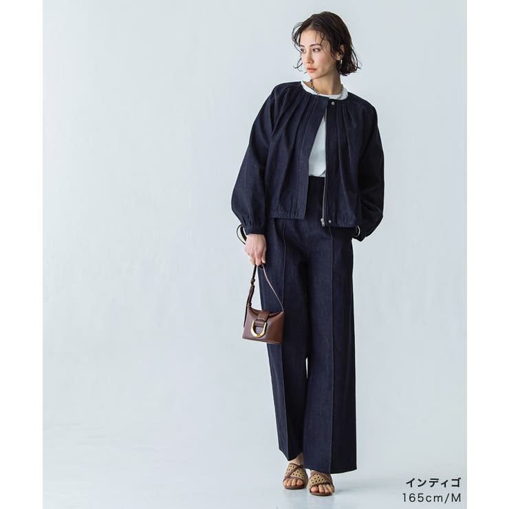 デニムタックボリュームブルゾン ブルゾン デニム | Pierrot | 詳細画像29 