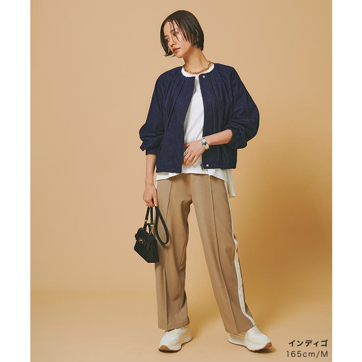 デニムタックボリュームブルゾン ブルゾン デニム | Pierrot | 詳細画像31 