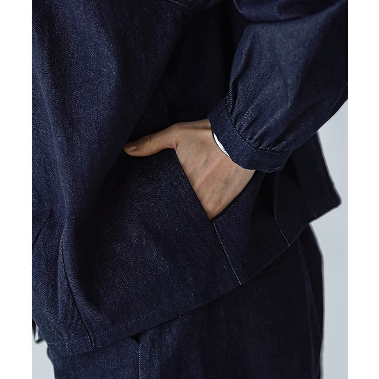 デニムタックボリュームブルゾン ブルゾン デニム | Pierrot | 詳細画像5 