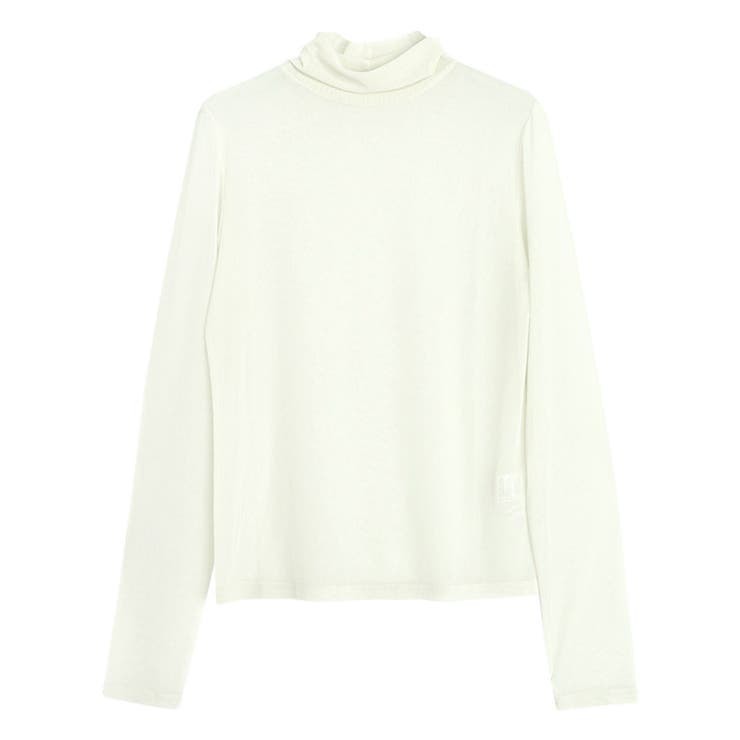 アイボリー | チュールハイネックインナー トップス シアー | Pierrot