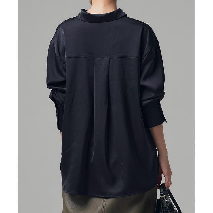 [RASW] サテンベーシックシャツ シャツ | Pierrot | 詳細画像8 