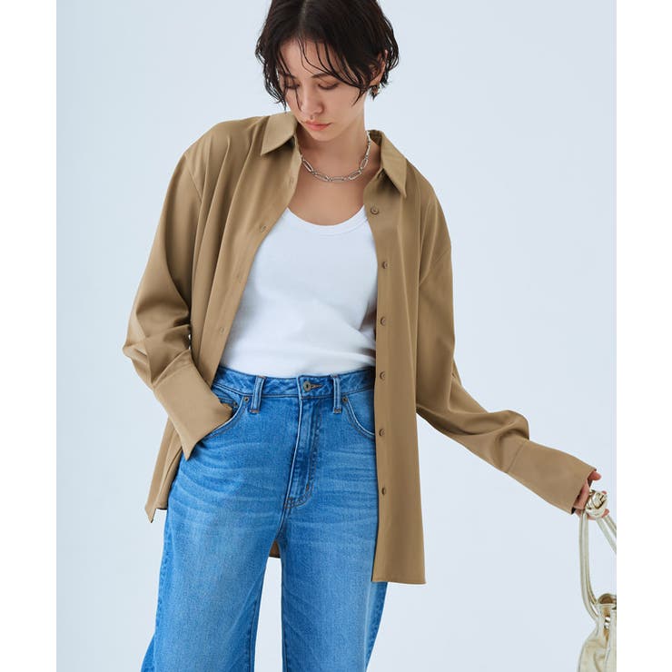 [RASW] サテンベーシックシャツ シャツ | Pierrot | 詳細画像14 