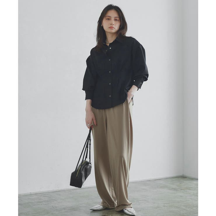 [RASW]ウエストタックシャツ ブラウス 体型カバー | Pierrot | 詳細画像17 