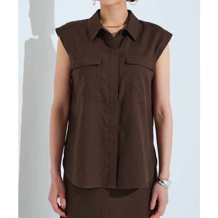 [RASW]リネンフレンチシャツスカートセットアップ セットアップ シャツ | Pierrot | 詳細画像7 