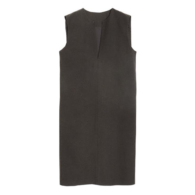 チャコールブラウン | キーネックショルダータックジャンパースカート ジャンパースカート ワンピース | Pierrot