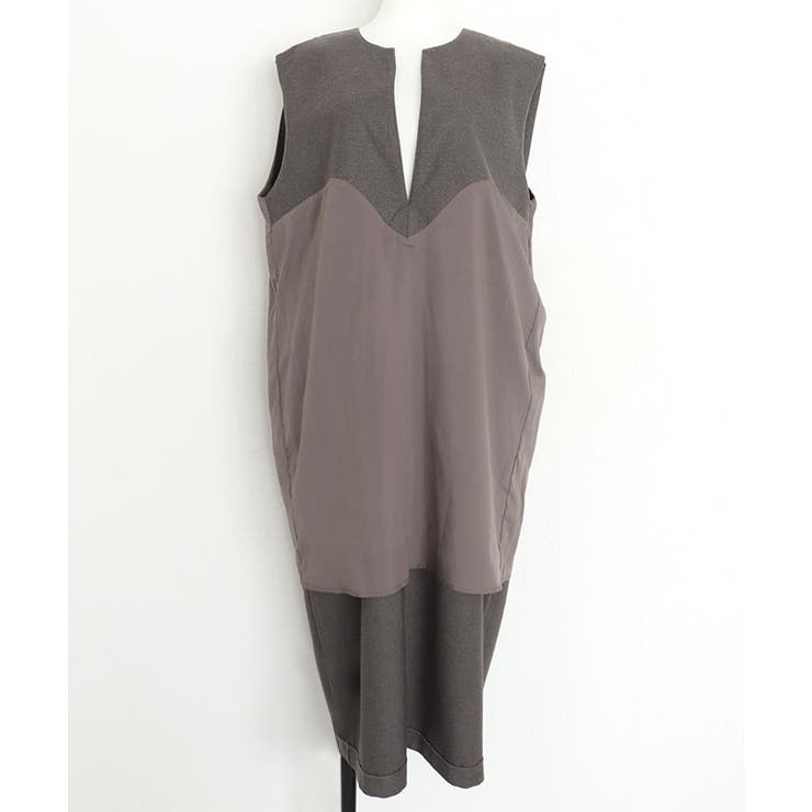 キーネックショルダータックジャンパースカート ジャンパースカート ワンピース | Pierrot | 詳細画像10 