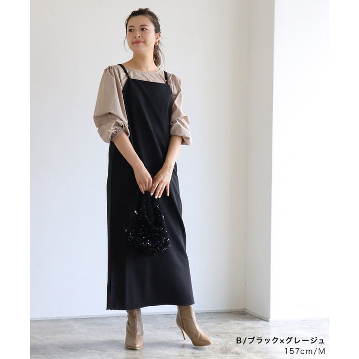 ※極美品【ルネ】ツイード ワンピース フロントジップ ブラック 34 ビジュー 大きいサイズ＞ フロントジップロングワンピース GEVS