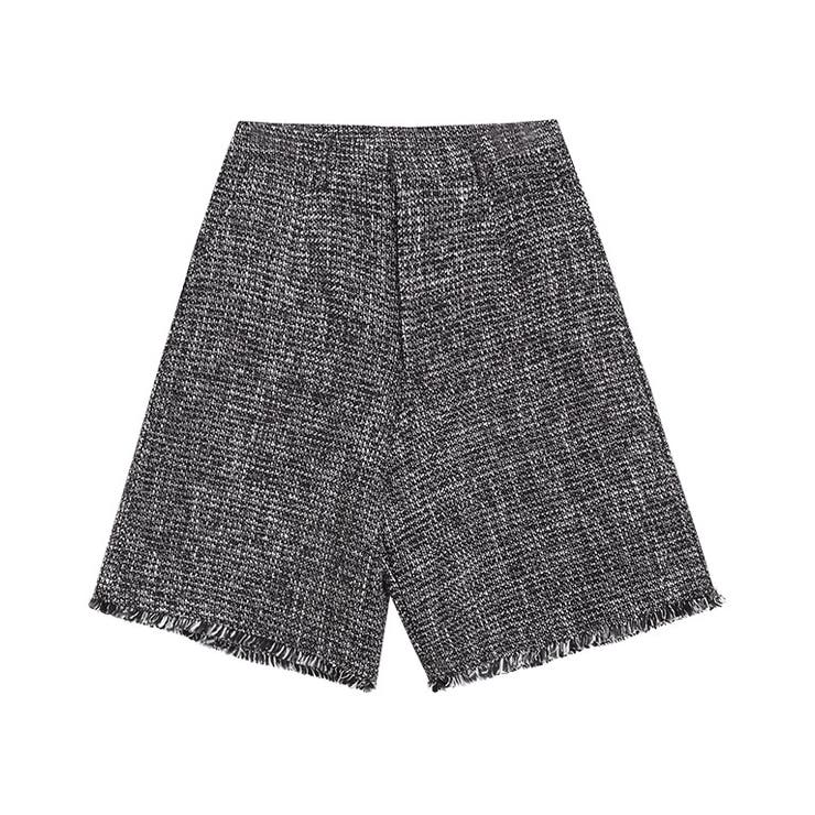 ブラック | ツイードショートパンツ ショートパンツ ボトムス | Pierrot