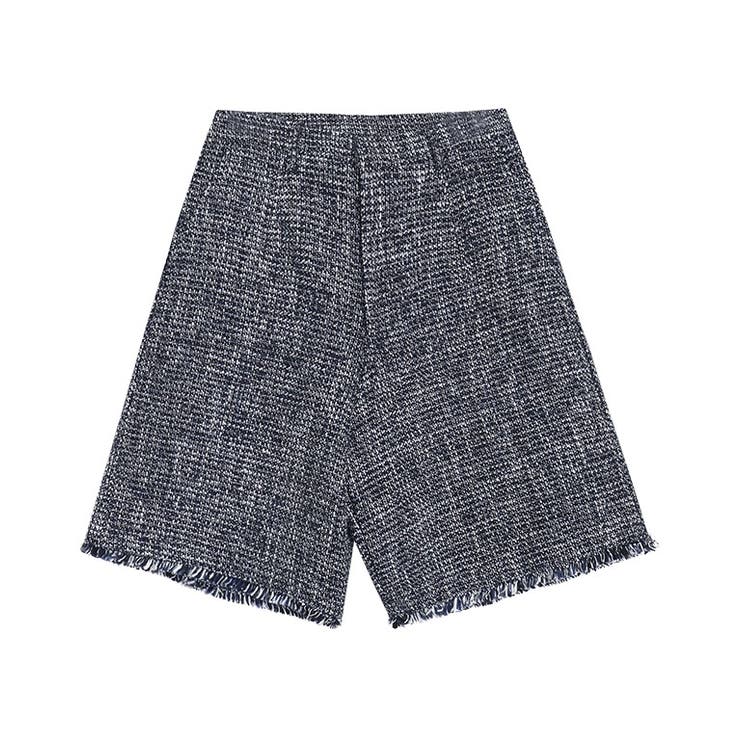 ネイビー | ツイードショートパンツ ショートパンツ ボトムス | Pierrot