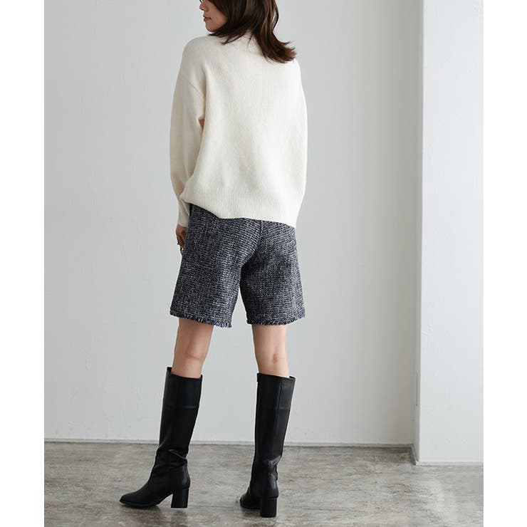 ツイードショートパンツ ショートパンツ ボトムス[品番：PRTW0004686