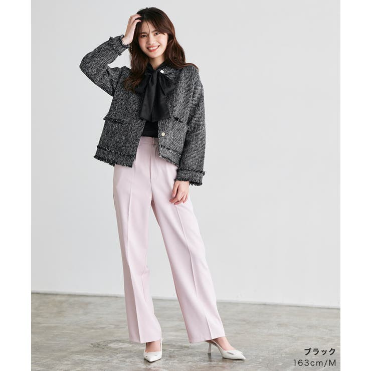 ポリエステルツイード フリンジ ジャケット BEAUTY&YOUTH UNITED ARROWS（ビューティーアンドユース