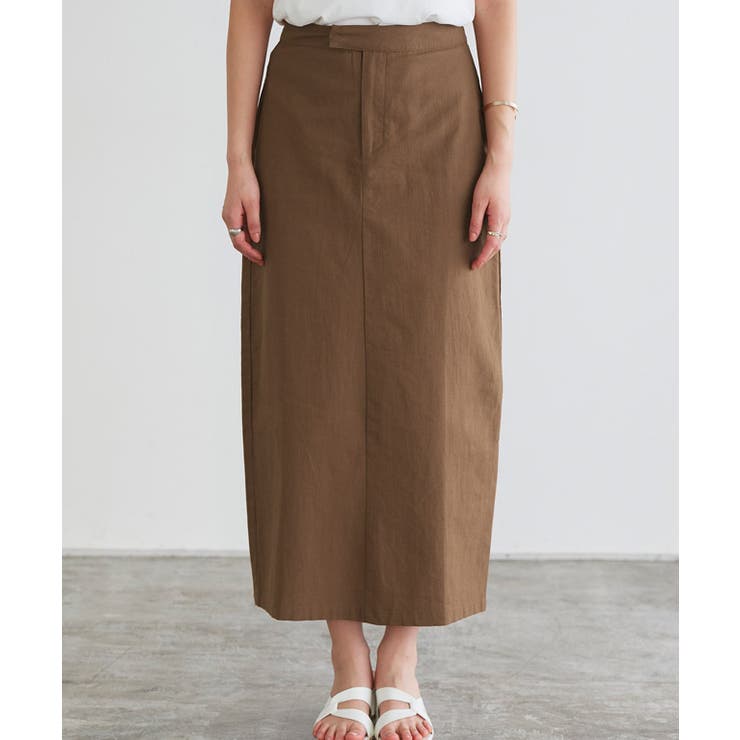 コットンIラインロングスカート ロングスカート コットン[品番