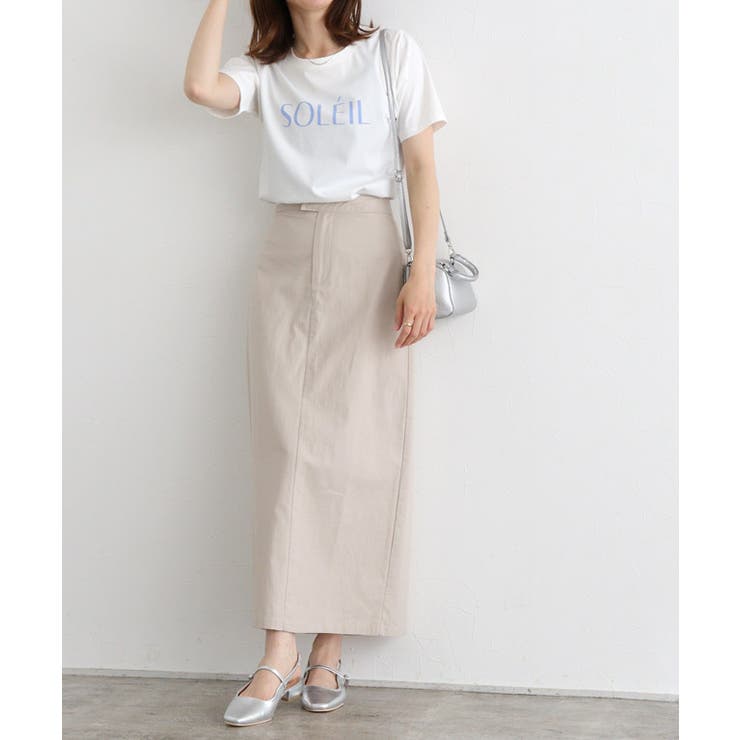 古着 ビンテージ グラニー ブランケット 単色 ホワイト ロングスカート コットンIラインロングスカート ロングスカート コットン[品番