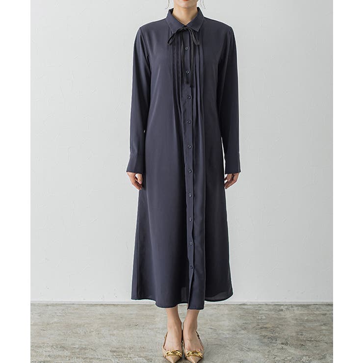 選べる柄配色リボンピンタックワンピース ワンピース リボン | Pierrot | 詳細画像5 