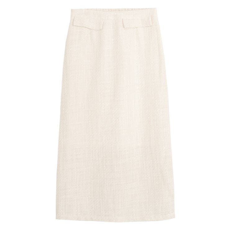 アイボリー | ツイードロングスカート スカート ロング丈 | Pierrot