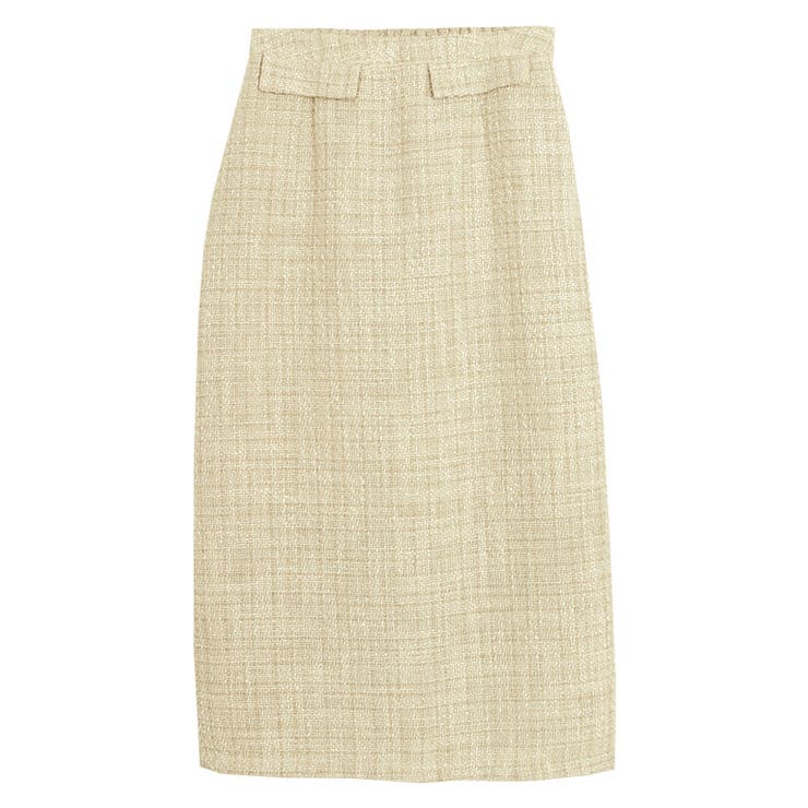 ライトイエロー | ツイードロングスカート スカート ロング丈 | Pierrot