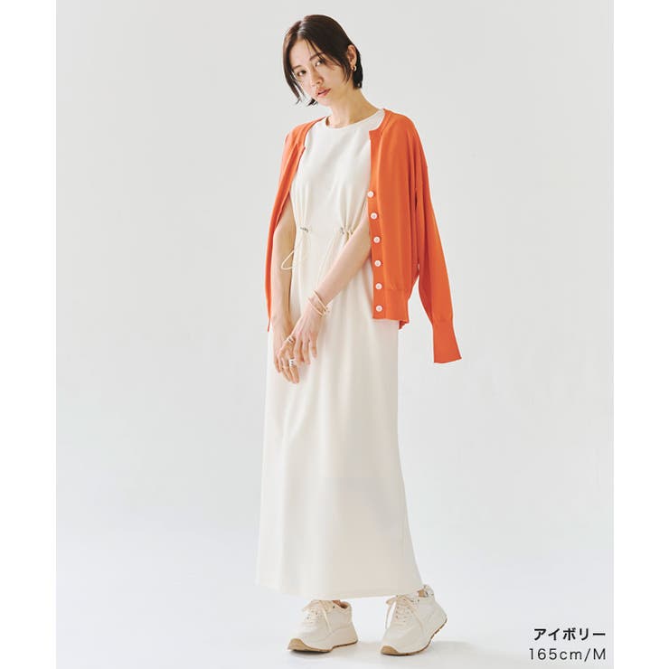 RASW]ドロストフレンチスリーブワンピース ワンピース フレンチ