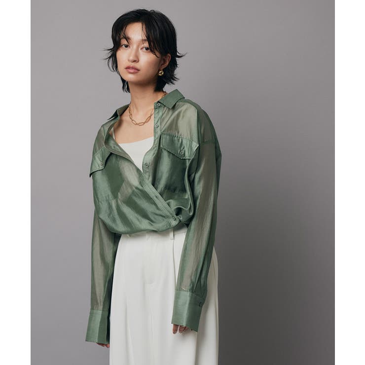 [RASW]シアーマルチwayシャツ シャツ カシュクール | Pierrot | 詳細画像28 