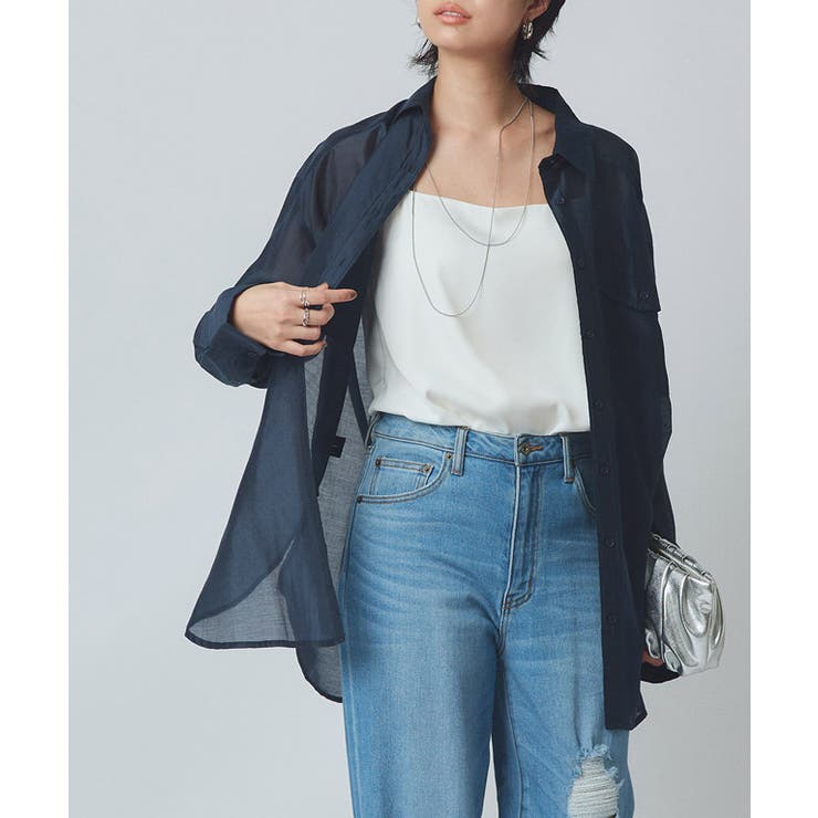 [RASW]シアーマルチwayシャツ シャツ カシュクール | Pierrot | 詳細画像17 