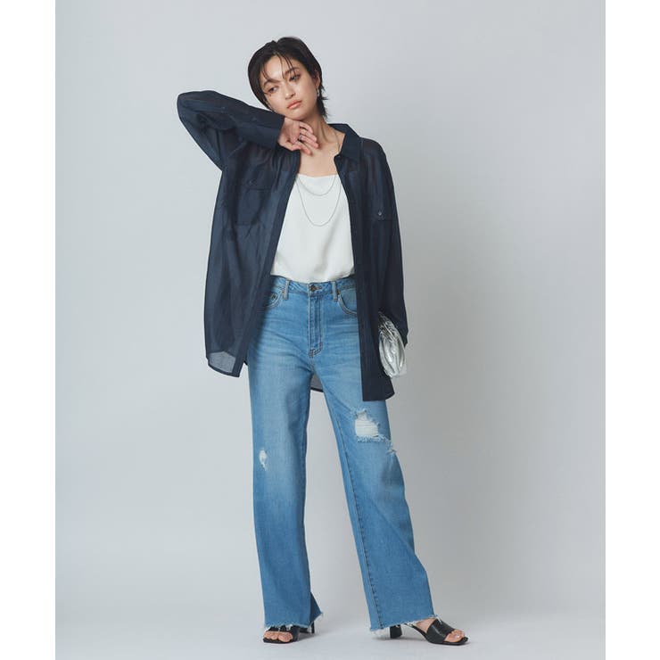 [RASW]シアーマルチwayシャツ シャツ カシュクール | Pierrot | 詳細画像19 