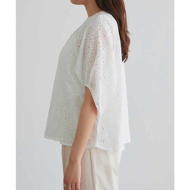 コットンレースブラウス ブラウス コットン | Pierrot | 詳細画像6 