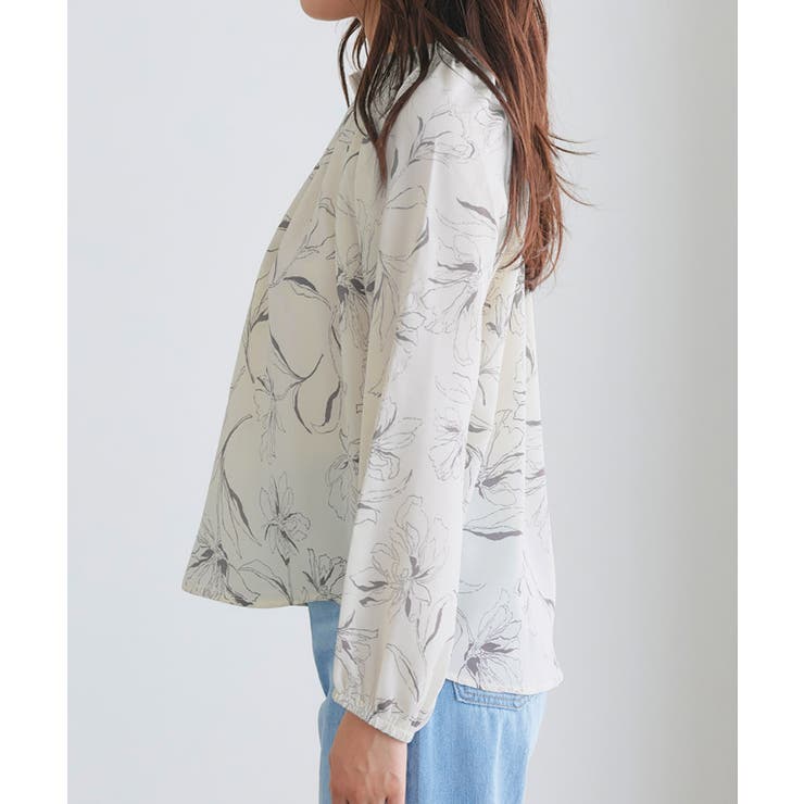 花柄ギャザーブラウス ブラウス 花柄 | Pierrot | 詳細画像8 